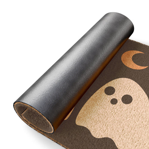 Spooky Ghost Doormat — "Someone better be dead... or dying if you knock on my door" Halloween Welcome Mat