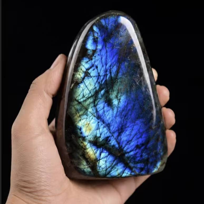 Premium Flash Labradorite Freeform Crystal, 1-2 LB Natural