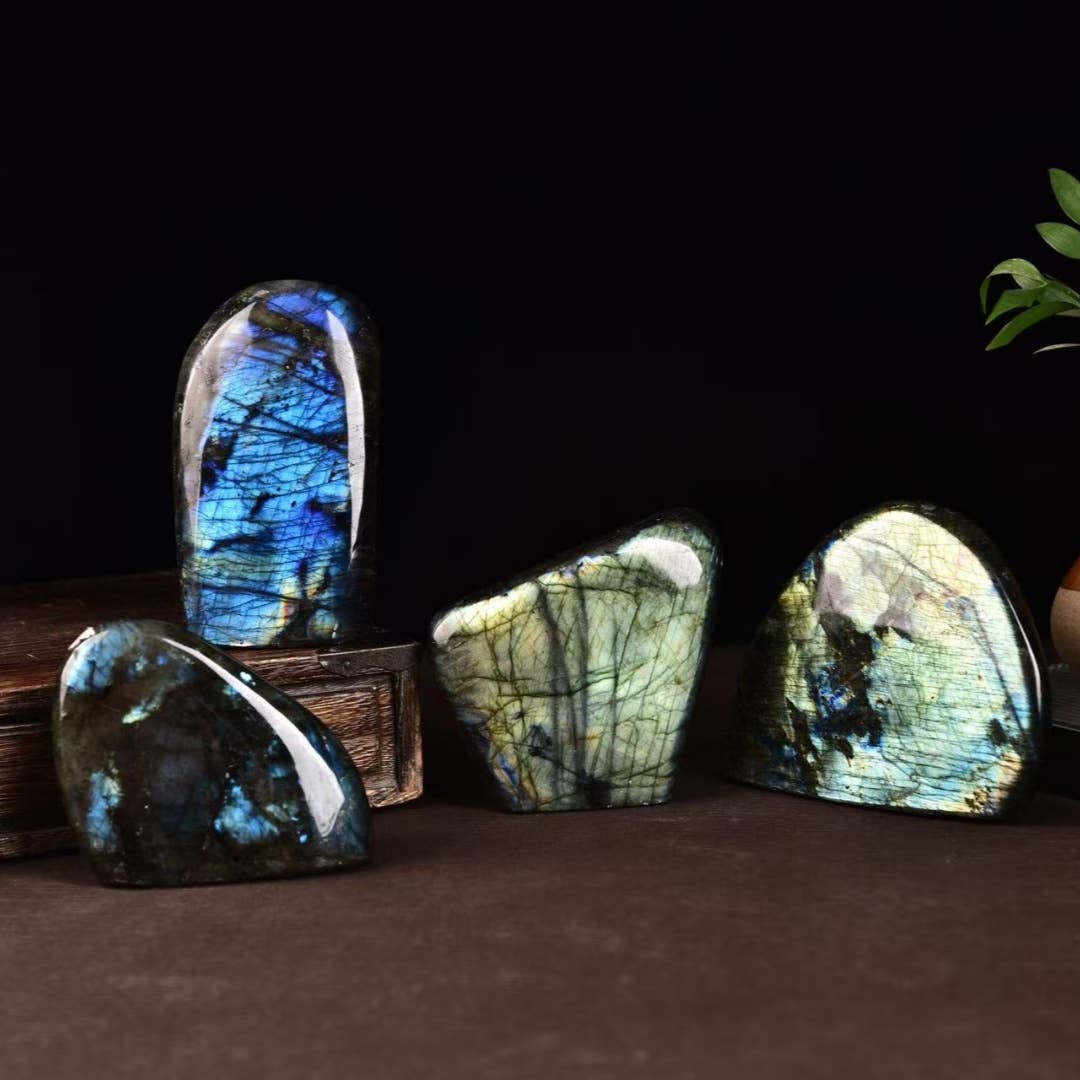 Premium Flash Labradorite Freeform Crystal, 1-2 LB Natural