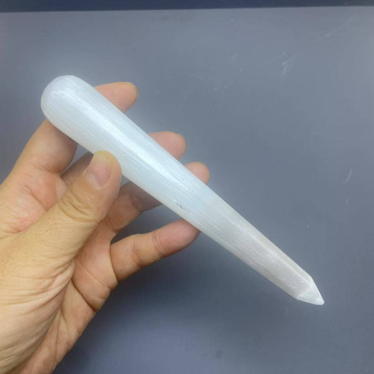 Selenite Conical Wand 5.5-6"