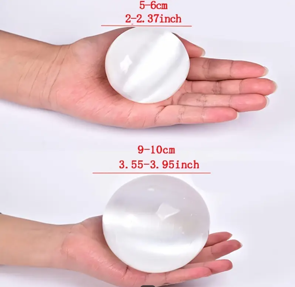 Selenite Sphere Natural 3.5-4"