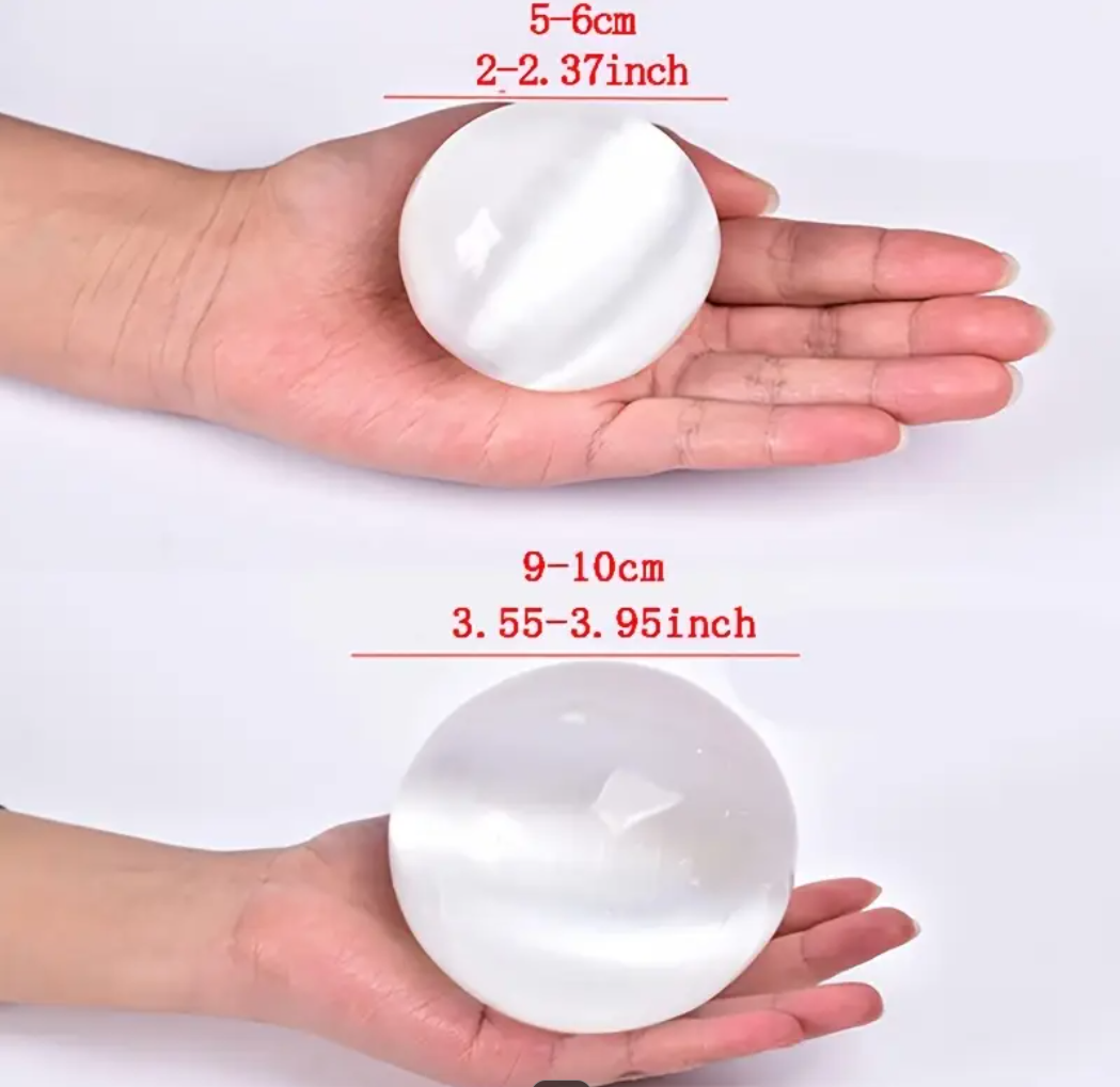 Selenite Sphere Natural 3.5-4"